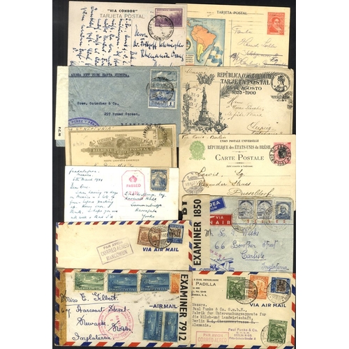 274 - SOUTH & CENTRAL AMERICA 19th/20thC covers, cards, postal stationery from most countries, strong in A... 