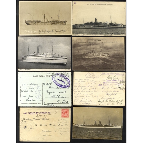 277 - WWI HOSPITAL SHIPS group of U & unused PPC's showing British, French, US & Australian hospital ships... 