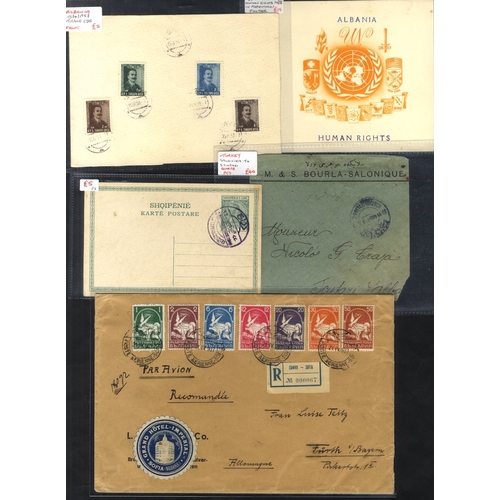 286 - ALBANIA & BULGARIA small group of Albanian covers (14) etc. with a couple of earlier items, the majo... 