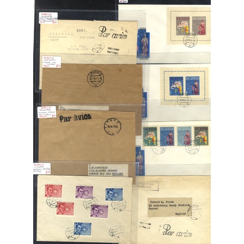 286 - ALBANIA & BULGARIA small group of Albanian covers (14) etc. with a couple of earlier items, the majo... 