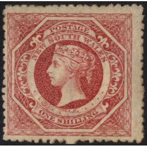 295 - 1862-72 1s carmine Pl.13, M (centred slightly low to left), SG.169, Cat. £375 (1)