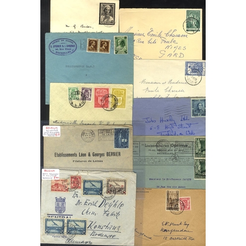 320 - 1930's-60's commercial mail incl. PPC's, a good variety of frankings, fiscals, parcel cards, emphasi... 