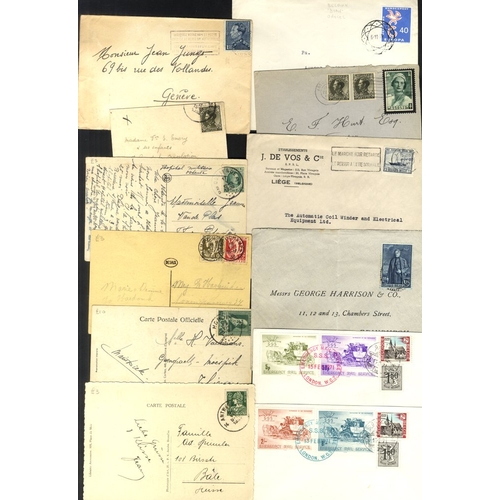 320 - 1930's-60's commercial mail incl. PPC's, a good variety of frankings, fiscals, parcel cards, emphasi... 