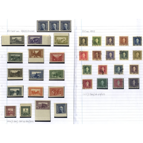 324 - AUSTRIAN MILITARY POST 1879-1918 M & U collection incl. Shield issues to 1k (some are re-prints), 19... 