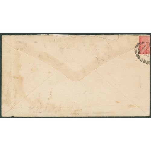 356 - 1871 (24 Mar) envelope from Graaf-Reinet to Funchal, Madeira, bearing 1d (5 - incl. a vertical strip... 