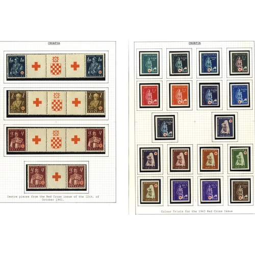 371 - German Occupation: 1941-45 extensive UM, M & U collection incl. 1941 Type 1 Surcharge range to 5d.50... 