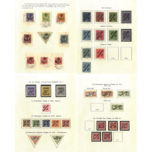 382 - 1918-92 UM, M & U extensive specialised collection in two albums incl. 1918 Scout Post set, M & U on... 