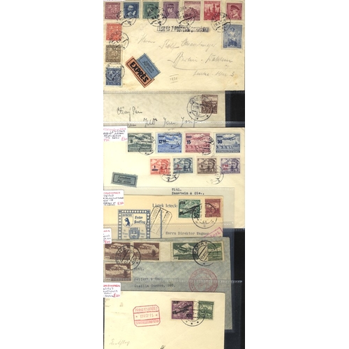 386 - 1920's-40's cover miscellany incl. registered (4), express (8) and pneumatic items; also airmail (17... 