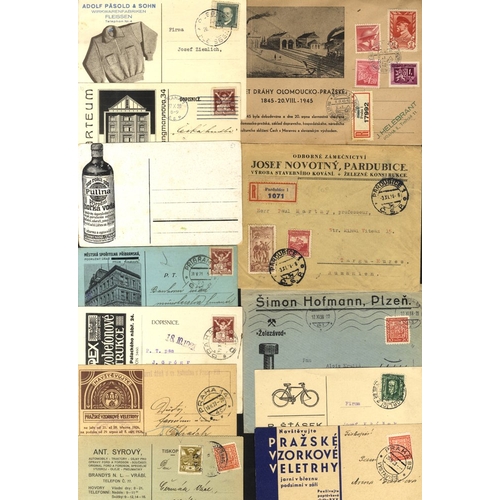 387 - Advertising - substantial accumulation of covers & cards with printed advertising, mainly 1920's-30'... 