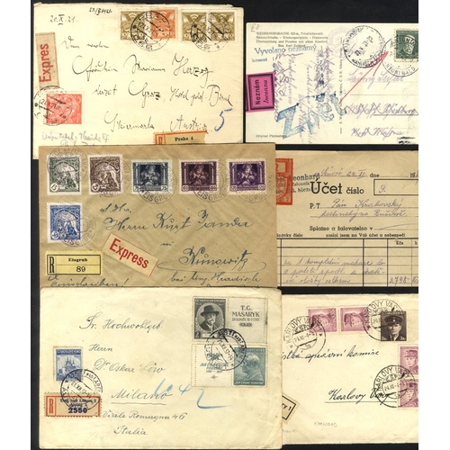 390 - Miscellany incl. 1930's-50's postage dues on cover (8), instructional labels, fiscals, express (6) &... 