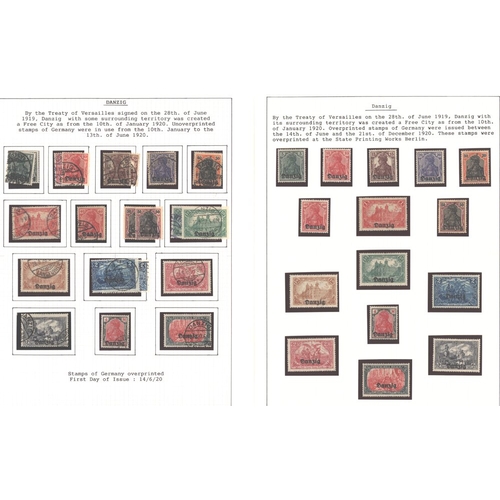 398 - 1920-39 extensive M & U collection on leaves incl. 1920 Ovpt sets to 5m M & U (Cat. £90), later Ovpt... 