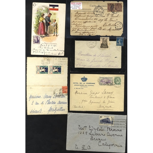 424 - c1902-40 inland & foreign mail incl. PPC's, huge variety of frankings incl. good Sowers, (additional... 