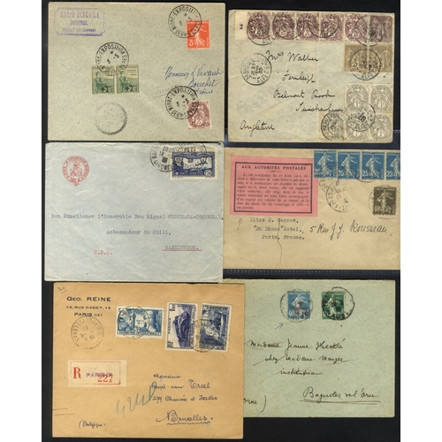 424 - c1902-40 inland & foreign mail incl. PPC's, huge variety of frankings incl. good Sowers, (additional... 