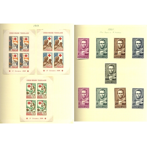 437 - TOGO 1914-86 M or UM (later) collection in two albums, incl. 1914 10 on 5pf (SG.2a, Cat. £31), 1916 ... 