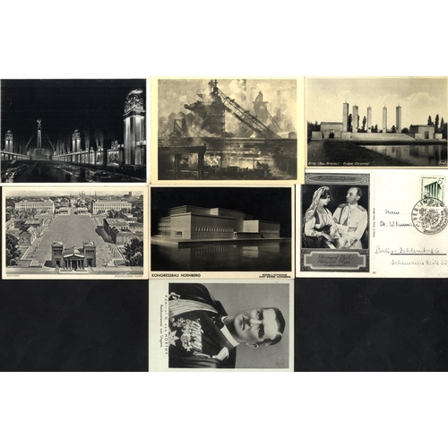 452 - THIRD REICH postcards - mainly buildings incl. memorials, Nuremberg Congress Hall, Munich, Berlin et... 