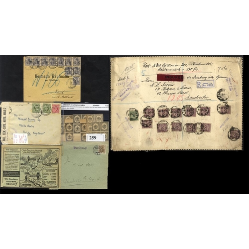 459 - Mixed accumulation incl. German States collection in a Senator album, mostly Bavaria, Brunswick 1865... 