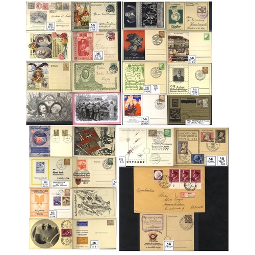 465 - POSTAL STATIONERY substantial collection of unused & U, official & private stationery cards neatly p... 