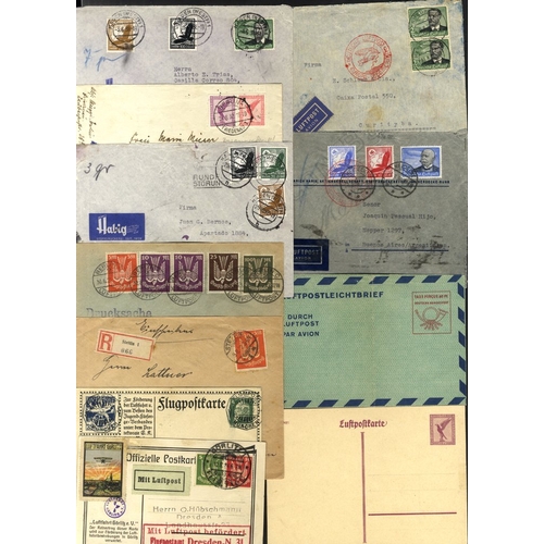 468 - 1912-38 covers & cards incl. 1912 Bavaria PPC, attractive 1924 Gorlitz air show label on flown card,... 