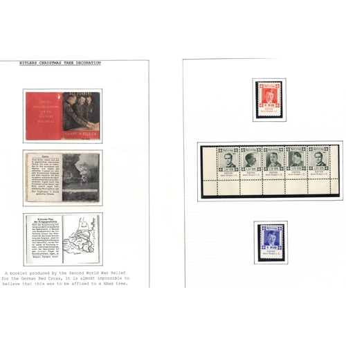 471 - CINDERELLA 1914-45 collection incl. 1938-39 Winter Relief vignettes (set of 6), WWII German Red Cros... 