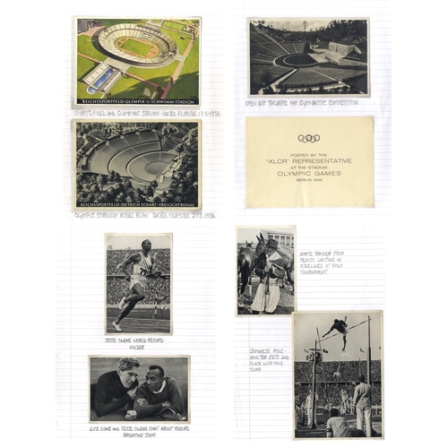 505 - 1936 OLYMPICS impressive collection in a ring binder, fully illustrating & describing 'Hitler's Olym... 