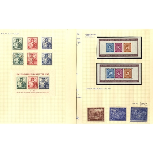 540 - 1945-49 M & U collection in an album incl. 1946-47 Numeral sets M & U (Cat. £105), with M/Sheet, imp... 