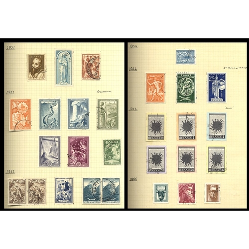 570 - 1861-1975 predominantly U collection in an album incl. large Hermes Heads (126) unsorted but with Pa... 