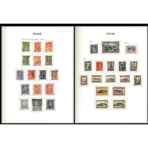 571 - 1861-2004 U collection in two Davo standard printed albums incl. Small Heads Perf & Imperf, 1896 Oly... 