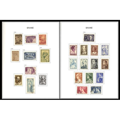 571 - 1861-2004 U collection in two Davo standard printed albums incl. Small Heads Perf & Imperf, 1896 Oly... 