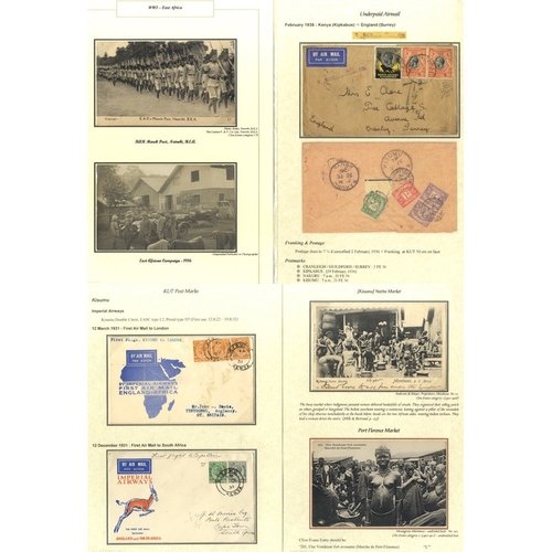 634 - KGV-QEII collection in two albums + loose covers, comprising of covers, PPC's and stamps with an emp... 