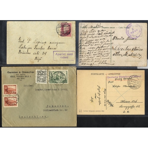 646 - 1920's-90's covers & cards incl. 1938 M/Sheet on reg cover, WWII German cards (2), good range of mai... 