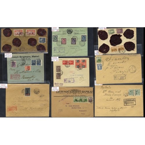 652 - 1920's-30's commercial covers incl. two insured items with spectacular wax seals, range of registere... 