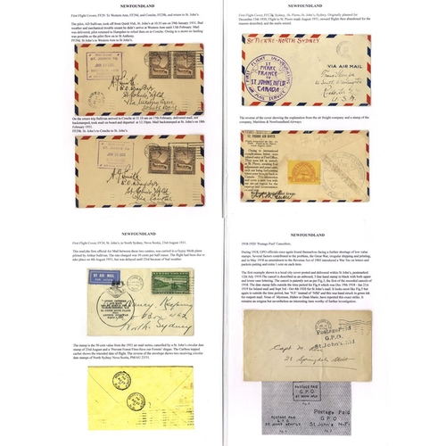 694 - Postal history collection written up on 52 pages comprising of two early stampless covers (1840 & 18... 