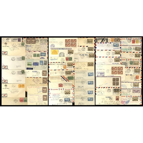 707 - 1921-50 flight covers (68) predominantly 1930s (many first flights) incl. four covers with the Cher... 