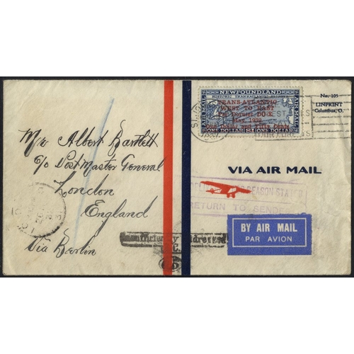 712 - 1932 cover to England with a $1.50 on $1 that was on the Dornier DO-X flight, cancelled 19.MY.1932. ... 