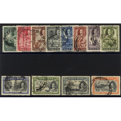 721 - 1936 Pictorial Defin set, good to FU (3d crease), SG.34/45. (12) Cat. £425