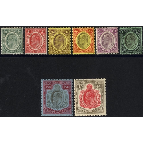 737 - 1908-11 ½d to 4s, fine M, SG.72/79, Cat. £220 (8)