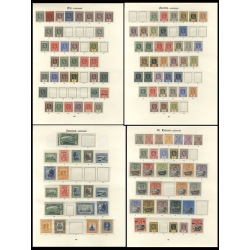 101 - BRITISH COMMONWEALTH 1840-1935 M collection on Imperial album leaves, dissected and housed in ten Li... 