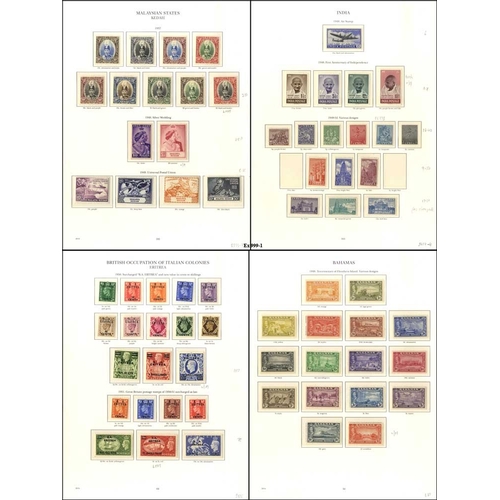 102 - KING GEORGE VI collection of M or UM nicely presented in the new six volume KGVI printed hingeless a... 