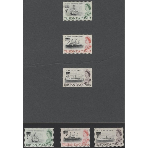 1080 - 1970 (2 Mar) ½p on 1d, 3p on 7d and 4p on 10d, three handpainted surcharge essays for the 1971 Decim... 