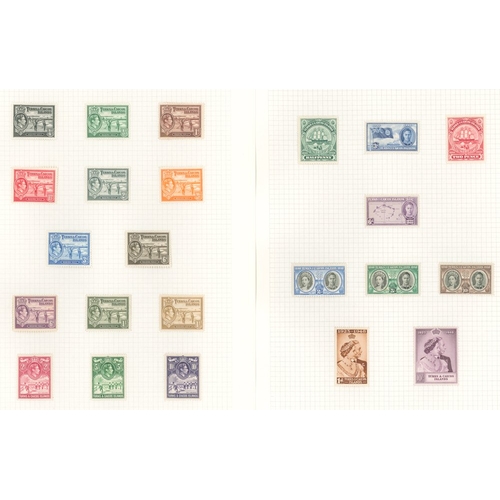 1084 - 1937-63 M collection on leaves incl. 1938 Defin set, 1948 Wedding, 1950 & 1957 Defin sets. (69) Cat.... 