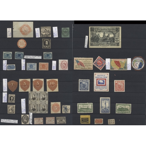 1086 - Back of the book' collection in a stock book incl. Local Carrier stamps (155) with scarce issues, eg... 