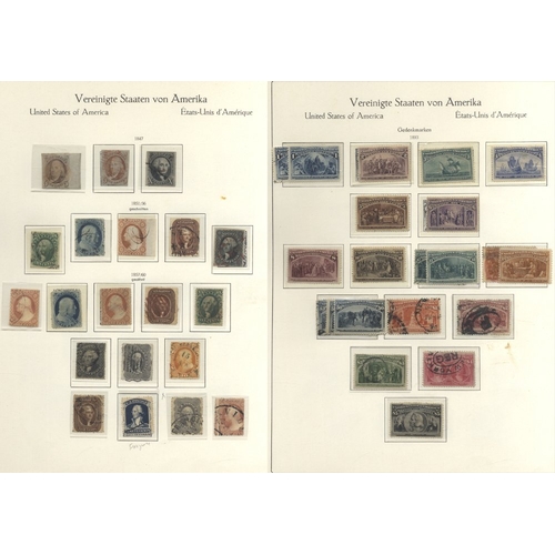 1090 - 1847-c2000 UM, M & U (early period) collection in two KA/BE hingeless printed albums, incl. 1847 5c ... 