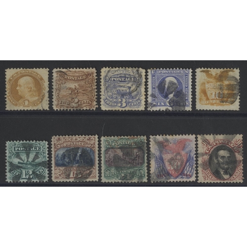 1092 - 1869 Pictorial set with grill, av U, SG.114/124 (excl. 15c Die I), Cat. £4500.