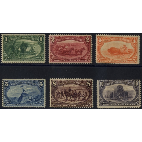 1098 - 1898 Trans-Mississippi,1898 Omaha set to 10c (6 vals), fresh o.g, SG.291/6, Cat. £700+