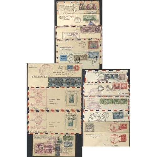 1101 - 1925-37 Zeppelin Mail & first flights range of covers (15) incl. 1925 Airship 'Los Angeles' from Lak... 