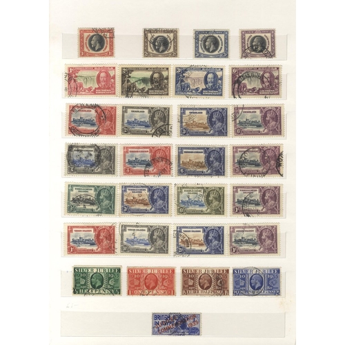 139 - 1935 Silver Jubilee complete set, with Egypt & Samoa 1d P.14 x14½, U mostly c.d.s, many fine. (251) ... 