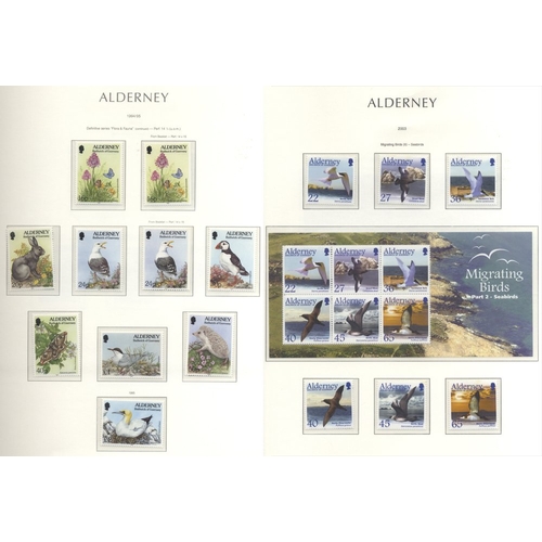 1420 - ALDERNEY 1983-2006 appears complete (apart from one page in 2004) UM collection housed in a hingeles... 