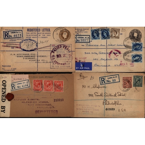 146 - STAMP DEALER RELATED MAIL QV-QEII selection of envelopes sent from various stamp dealers around the ... 