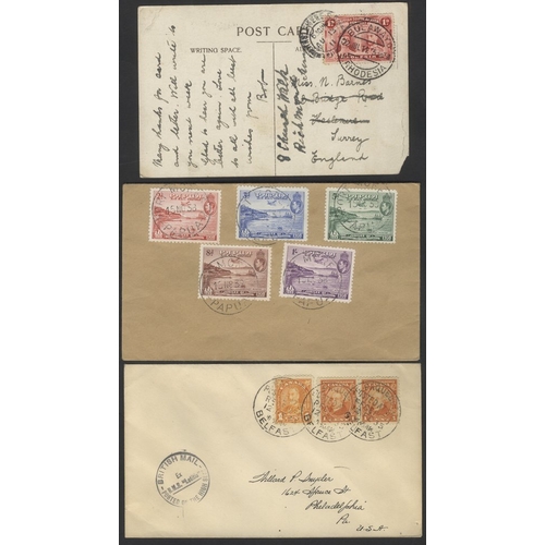 163 - COMMONWEALTH postal history group of covers (14) in a packet incl. Jamaica 1923 2½d Child Welfare, C... 