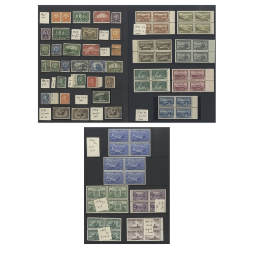 323 - 1868-1946 M & U range on hagner leaves noted better M single & multiples incl. 1897 Jubilee 5c M blo... 